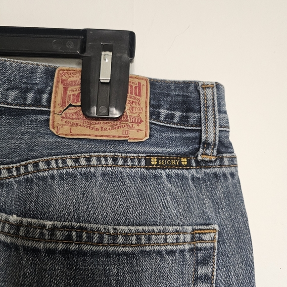 Men's Lucky brand 36 short inseam wide leg jeans - Picture 3 of 8